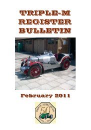 MGfeb11 Bulletin no 59 - The Triple-M Register