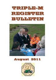 MGAug11 Bulletin no 62 - The Triple-M Register