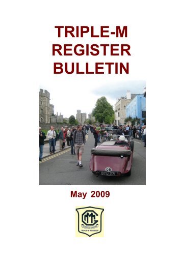 MG May Bulletin no.49 - The Triple-M Register