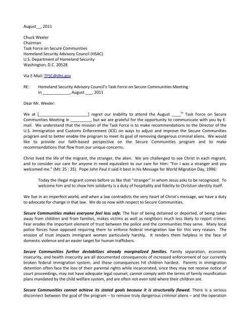 Sample Letter To Prevent Deportation from img.yumpu.com