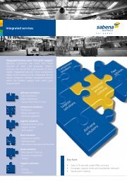 brochure integrated services - Sabena technics