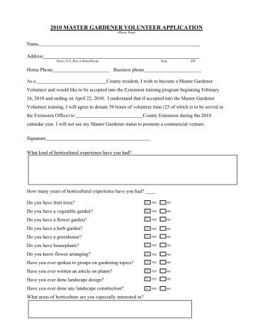 Master Gardener Application-Fillable PDF - Southwest Georgia ...