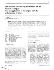 The variable valve timing mechanism f ~ r the Rover K 16 engine ...