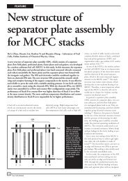 New structure of separator plate assembly for MCFC stacks