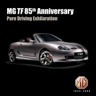 MG TF85th Anniversary - My loved Rover