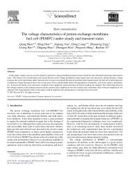 The voltage characteristics of proton exchange membrane fuel cell ...