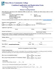 Combined Application and Registration Form - Three Rivers ...