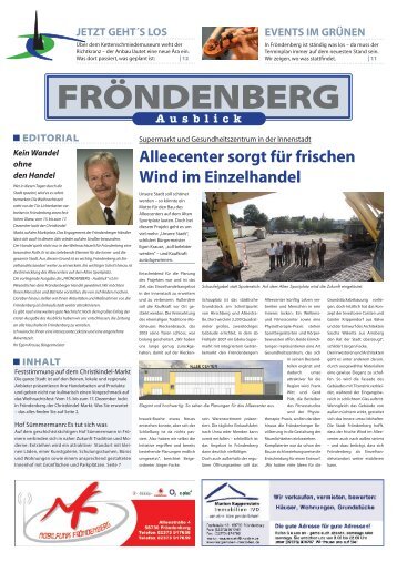 Alleecenter sorgt für frischen Wind im Einzelhandel - Fröndenberg