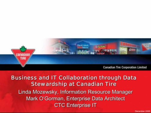 Business and IT Collaboration through Data Stewardship at ...