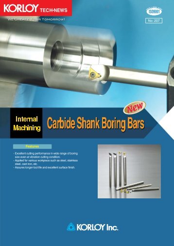 Carbide Shank Boring Bars - korloy