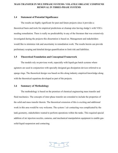 mass transfer in multiphase systems - Greenleaf University