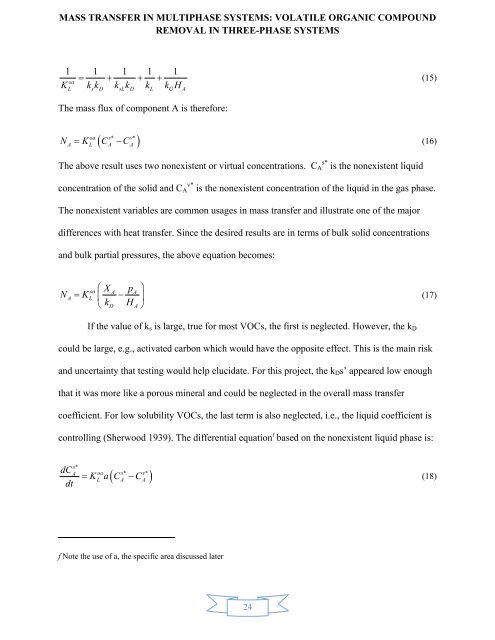 mass transfer in multiphase systems - Greenleaf University