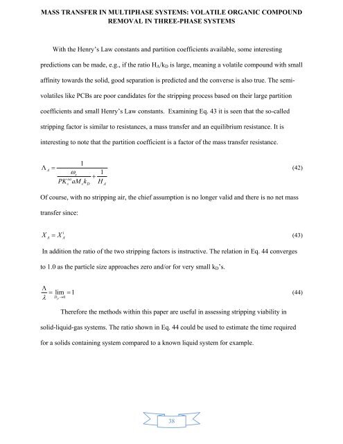 mass transfer in multiphase systems - Greenleaf University