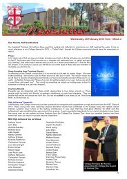 College Newsletter 20 February - Marist College Kogarah