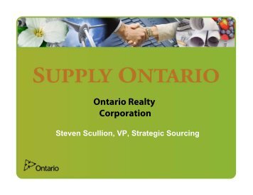 Ontario Realty Corporation