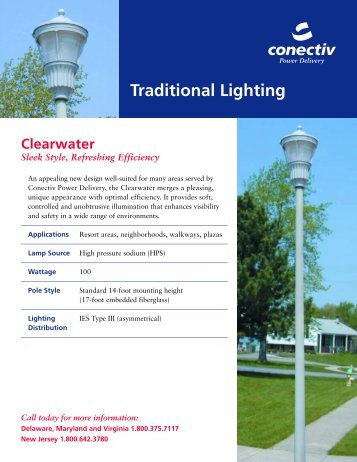 download the traditional lighting product sheet PDF - Delmarva Power