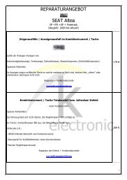 Reparaturangebot Audi A3 8p K Electronic Fahrzeugtechnik