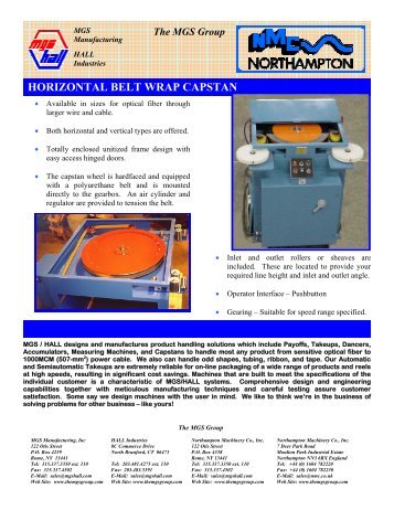 Capstans - Hall Belt Wrap - The MGS Group
