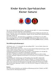 Kleiner Samurai - Karate München Schwabing