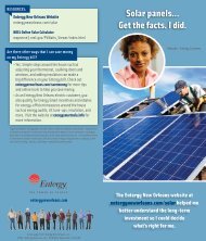 Solar panels... Get the facts. I did. - Entergy New Orleans, Inc.