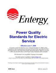 Power Quality Standards for Electric Service - Entergy New Orleans ...