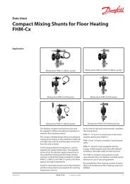 Compact Mixing Shunts for Floor Heating FHM-Cx