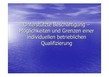 Unterstützte Beschäftigung - Netzwerk AUTISMUS Niedersachsen