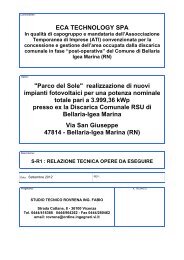 S-R1 Relazione tecnica opere impianto - Ambiente - Provincia di ...