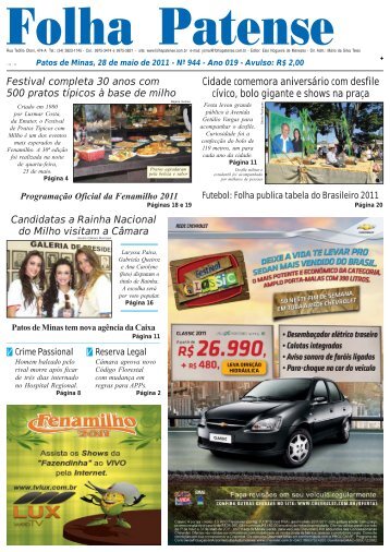 Folha Patense 28/05/2011(nÂº 944