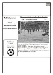 Hombrucher SV 1:3 - TuS Erndtebrück