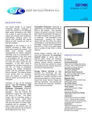 deep sea electronics plc manual start description specification