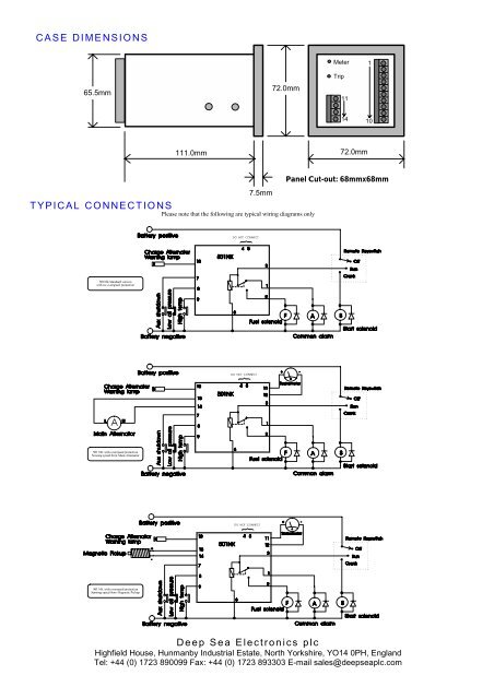 deep sea electronics plc manual start description specification