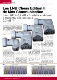 Les LNB Chess Edition II de Max Communication - TELE-satellite ...