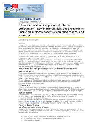 Citalopram and escitalopram - Seroxat User Group