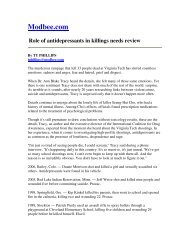 Role of Antidepressants in Killings Needs Review - Seroxat User ...