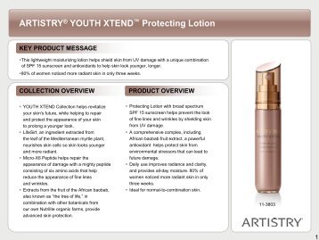 ARTISTRYÂ® YOUTH XTENDâ¢ Protecting Lotion - Amway