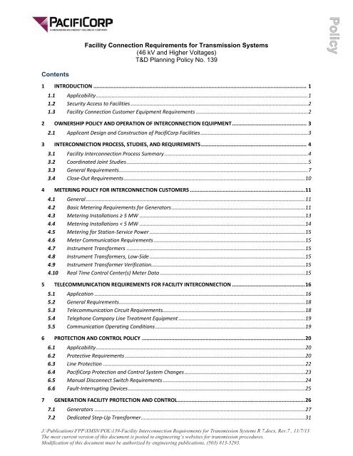 Pacificorp Org Chart