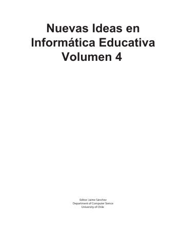 Nuevas Ideas en InformÃ¡tica Educativa Volumen 4