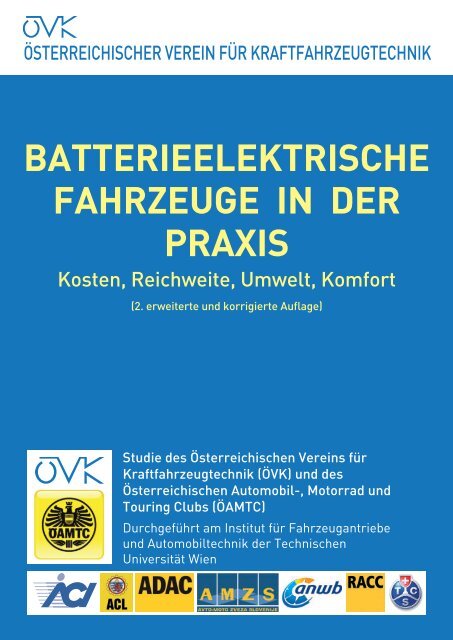 batterieelektrische fahrzeuge in der praxis - Österreichischer Verein ...