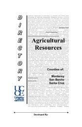 Agricultural Resources Directory - English (PDF) - Santa Cruz County