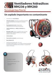 Ventiladores hidraÃºlicos MH236 y MH260 - Leader