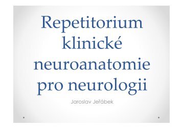 Repetitorium funkční neuroanatomie