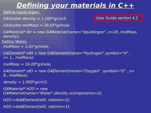 An Introduction to Geant4 - Nuclear Physics - University of Liverpool