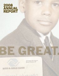 2008 Annual Report (PDF) - Boys & Girls Clubs of America