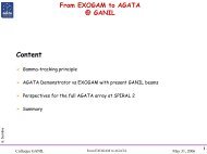From Exogam to AGATA at GANIL - Nuclear Physics