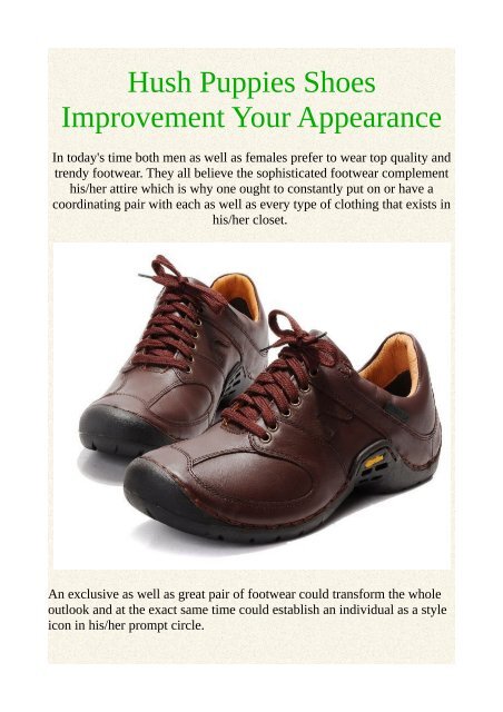 hush puppies shoes brand