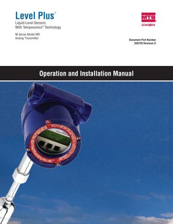 Model MR Installation Manual - MTS Sensors
