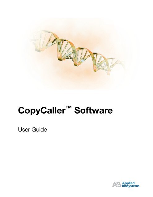 CopyCaller™ Software User Guide - Applied Biosystems