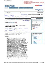 Friction stir welding of automotive aluminium alloys - Universidade ...