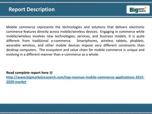 Top Revenue Mobile Commerce Applications Mobile Financial Services Market